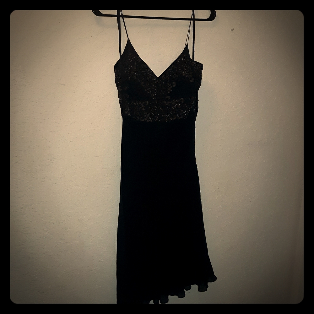 Beaded black dress